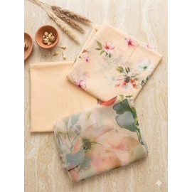3 Piece Tropical Fancy Lawn Suite -
