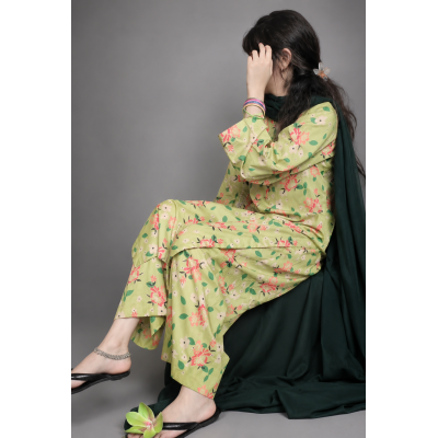 2 Piece embroidered Lawn Suit