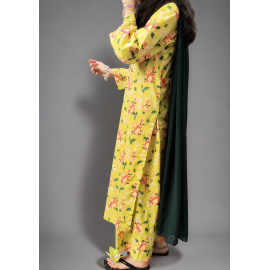 2 Piece embroidered Lawn Suit