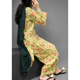 2 Piece embroidered Lawn Suit