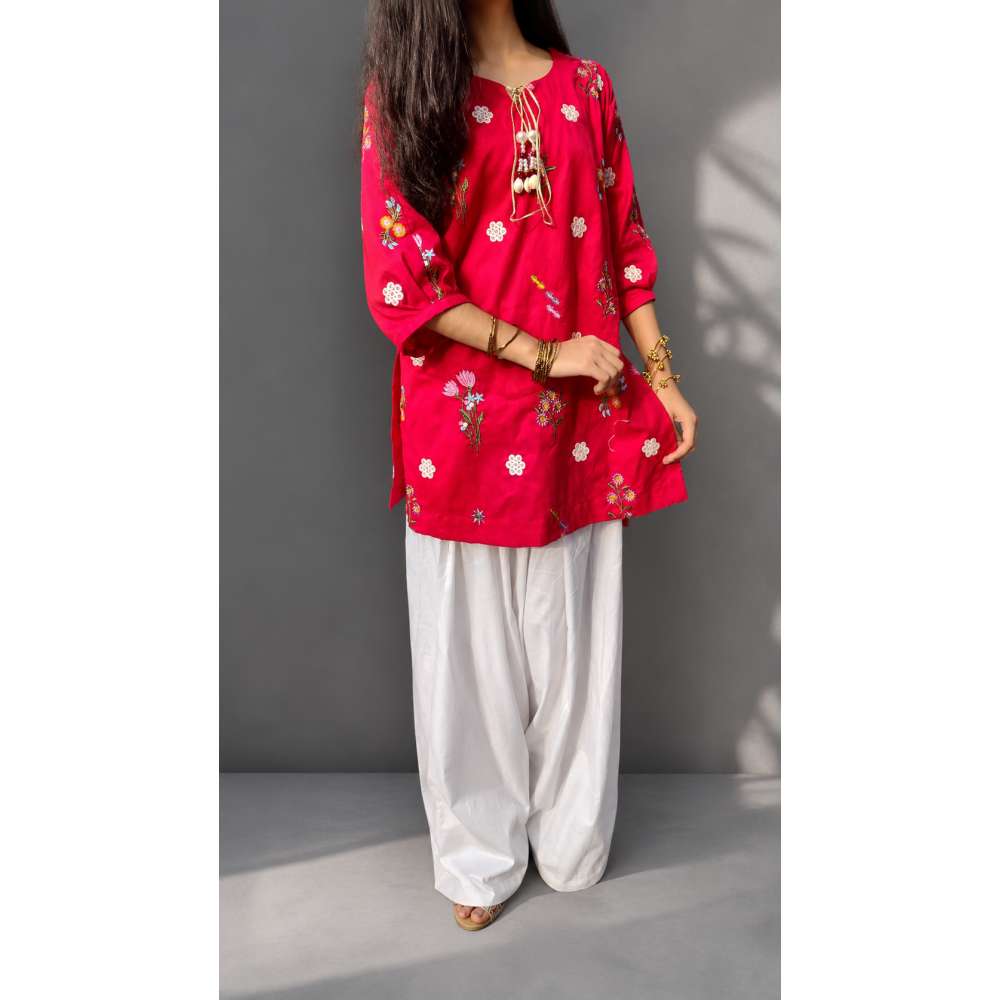 2 Piece embroidered Lawn Suit