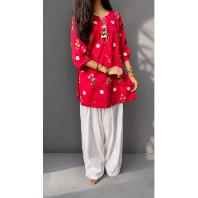 2 Piece embroidered Lawn Suit